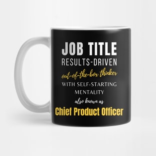 Chief Product Officer | Office Colleague Career Punny Working Mug